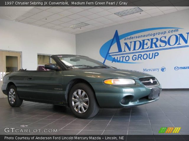 1997 Chrysler Sebring JX Convertible in Medium Fern Green Pearl