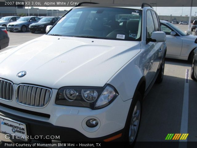 2007 BMW X3 3.0si in Alpine White