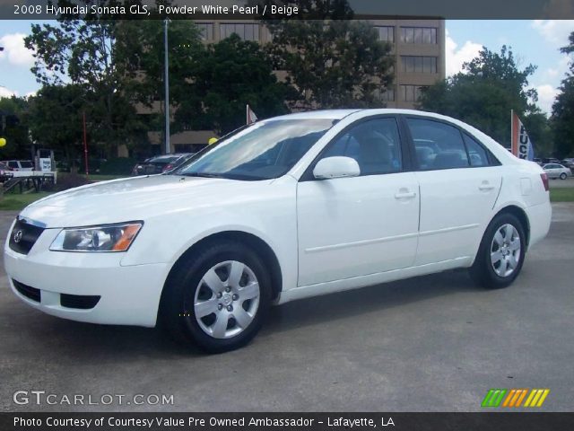 2008 Hyundai Sonata GLS in Powder White Pearl