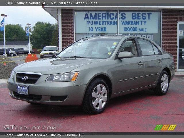 2008 Hyundai Sonata GLS in Natural Khaki Green