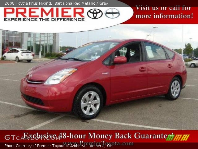 2008 Toyota Prius Hybrid in Barcelona Red Metallic
