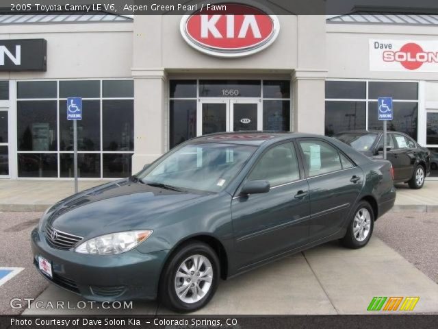 2005 Toyota Camry LE V6 in Aspen Green Pearl