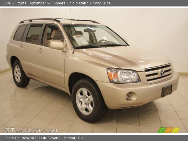 2006 Toyota Highlander I4 in Sonora Gold Metallic