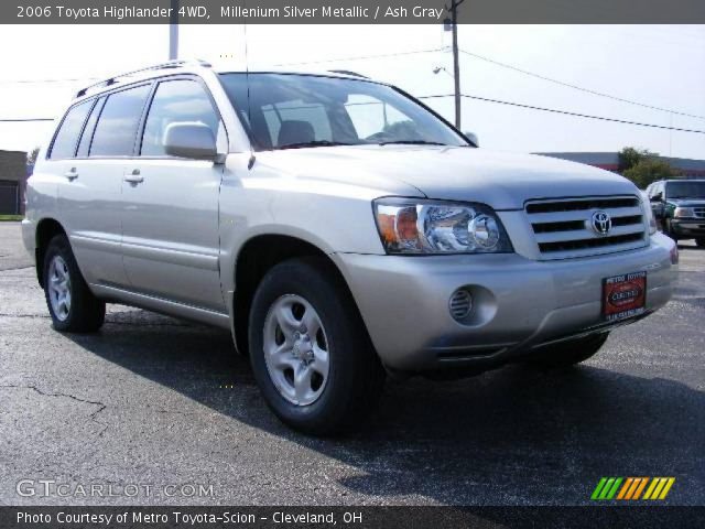 2006 Toyota Highlander 4WD in Millenium Silver Metallic