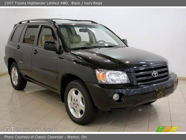 2007 Toyota Highlander Limited 4WD in Black