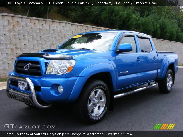 2007 Toyota Tacoma V6 TRD Sport Double Cab 4x4 in Speedway Blue Pearl