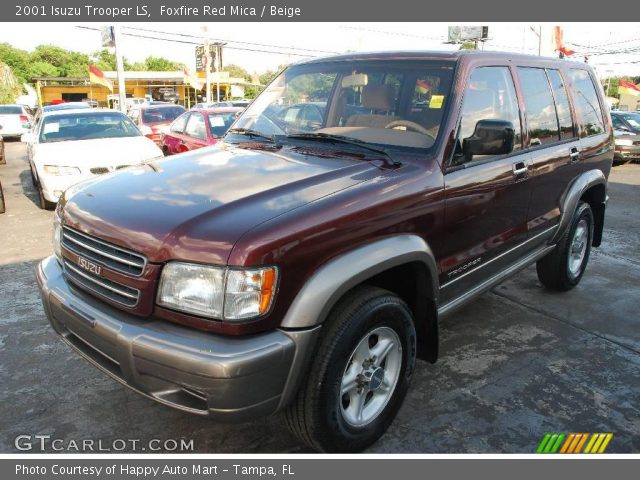 2001 Isuzu Trooper LS in Foxfire Red Mica