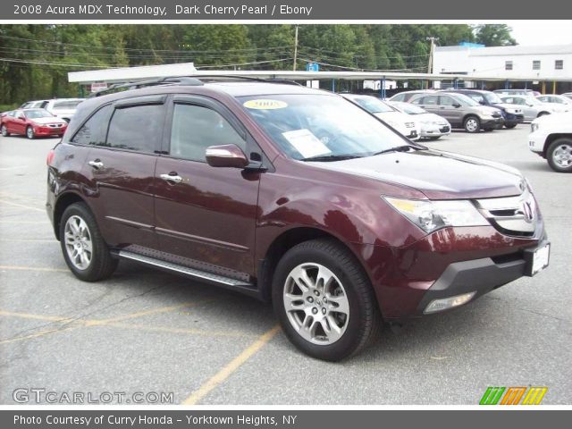 2008 Acura MDX Technology in Dark Cherry Pearl