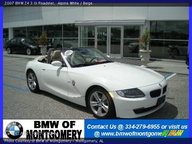 2007 BMW Z4 3.0i Roadster in Alpine White
