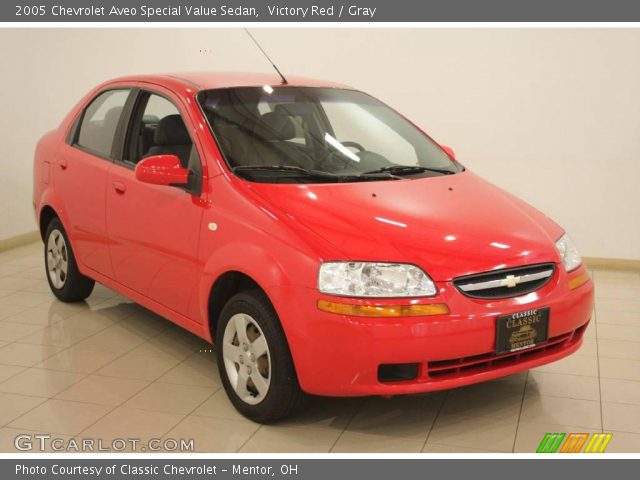 2005 Chevrolet Aveo Special Value Sedan in Victory Red