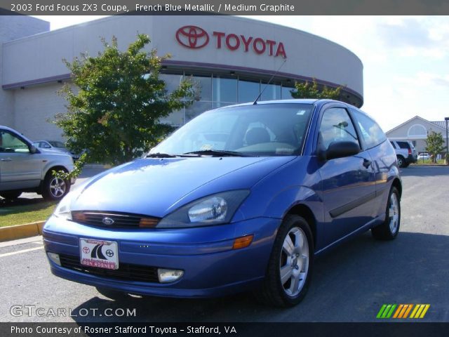 2003 Ford Focus ZX3 Coupe in French Blue Metallic