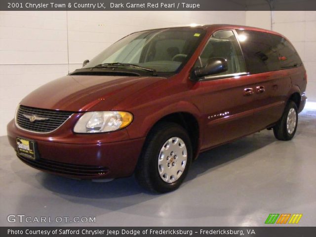 2001 Chrysler Town & Country LX in Dark Garnet Red Pearl
