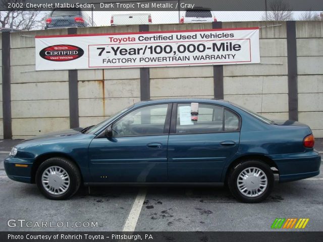 2002 Chevrolet Malibu Sedan in Dark Tropic Teal Metallic