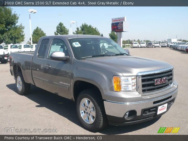 2009 GMC Sierra 1500 SLT Extended Cab 4x4 in Steel Gray Metallic