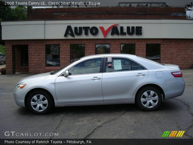 2008 Toyota Camry LE in Classic Silver Metallic