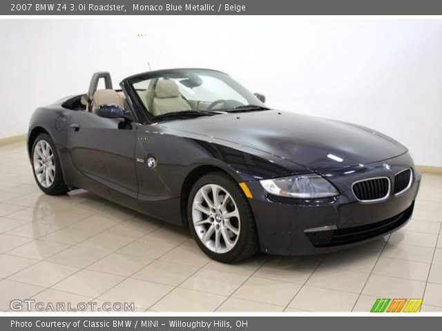 2007 BMW Z4 3.0i Roadster in Monaco Blue Metallic