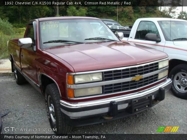 1992 Chevrolet C/K K1500 Regular Cab 4x4 in Crimson Red Metallic