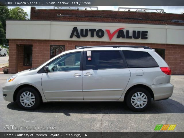 2008 Toyota Sienna LE in Silver Shadow Pearl