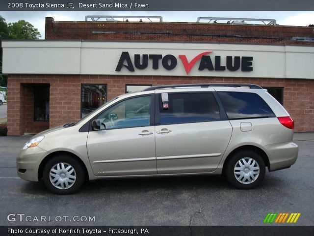 2008 Toyota Sienna LE in Desert Sand Mica