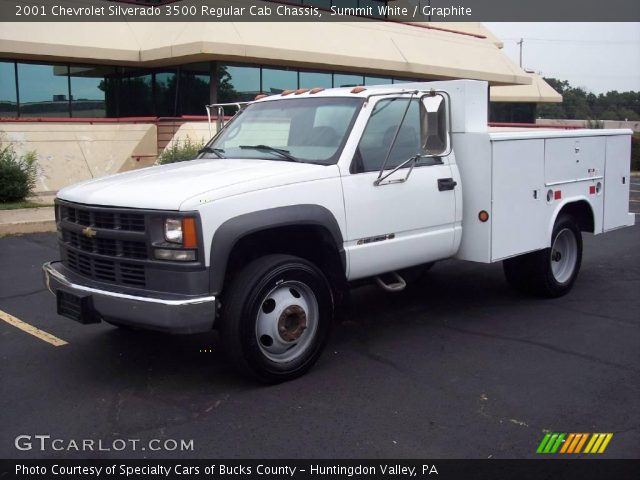 2001 Chevrolet Silverado 3500 Regular Cab Chassis in Summit White