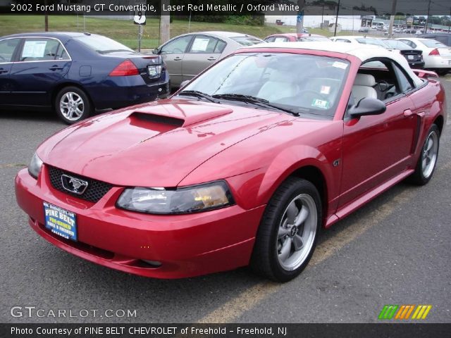 2002 Ford Mustang GT Convertible in Laser Red Metallic