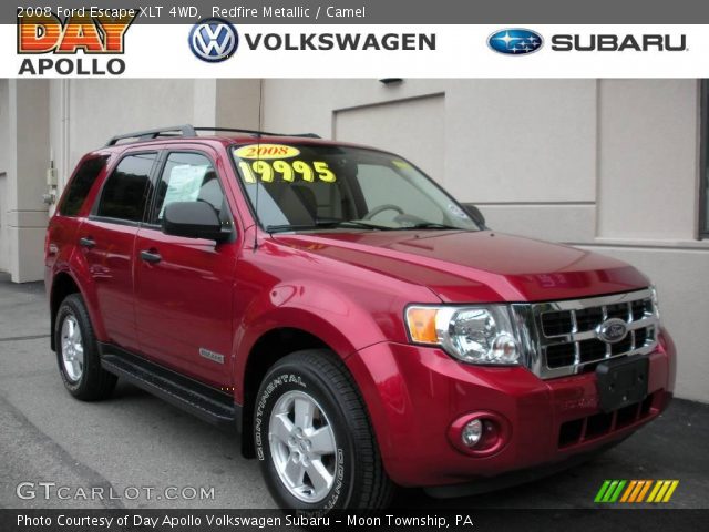 2008 Ford Escape XLT 4WD in Redfire Metallic