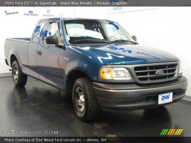 2001 Ford F150 XL SuperCab in Island Blue Metallic
