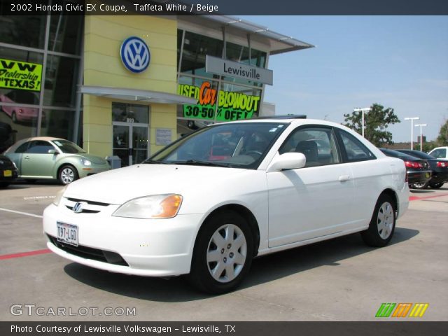 2002 Honda Civic EX Coupe in Taffeta White