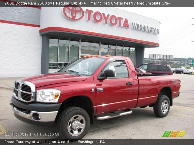 2008 Dodge Ram 2500 SXT Regular Cab 4x4 in Inferno Red Crystal Pearl