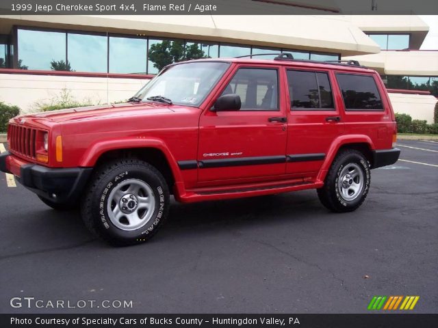 1999 Jeep Cherokee Sport 4x4 in Flame Red