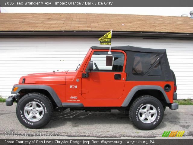2005 Jeep Wrangler X 4x4 in Impact Orange