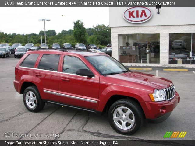 2006 Jeep Grand Cherokee Limited 4x4 in Inferno Red Crystal Pearl