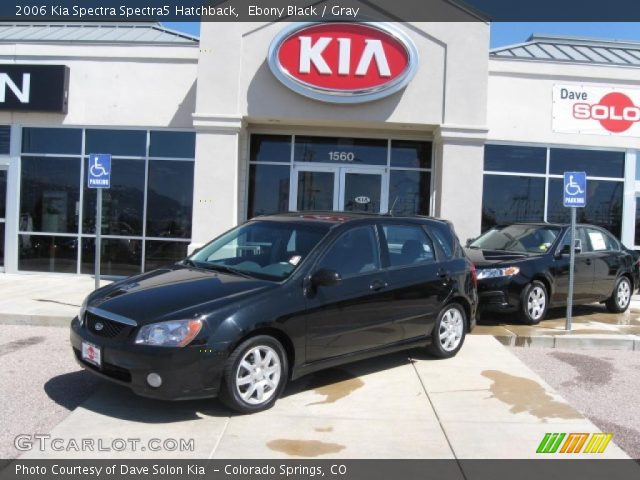 2006 Kia Spectra Spectra5 Hatchback in Ebony Black