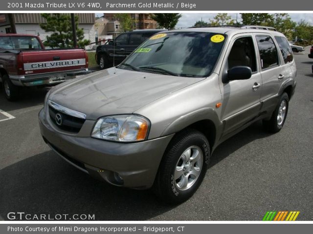 2001 Mazda Tribute LX V6 4WD in Parchment Gold Metallic