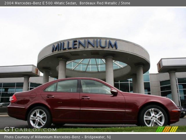 2004 Mercedes-Benz E 500 4Matic Sedan in Bordeaux Red Metallic