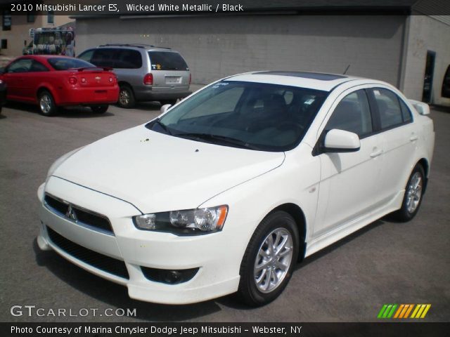 2010 Mitsubishi Lancer ES in Wicked White Metallic