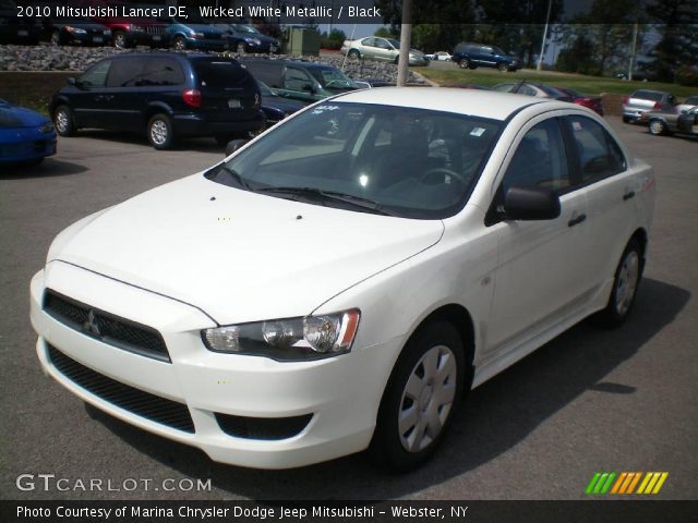 2010 Mitsubishi Lancer DE in Wicked White Metallic