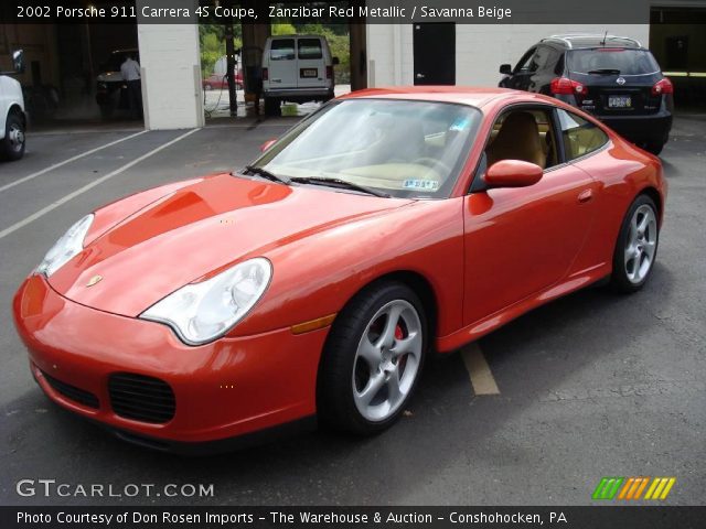2002 Porsche 911 Carrera 4S Coupe in Zanzibar Red Metallic