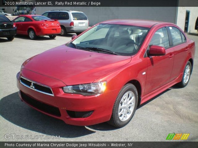 2010 Mitsubishi Lancer ES in Rally Red Metallic