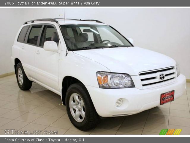 2006 Toyota Highlander 4WD in Super White