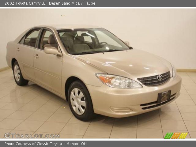 2002 Toyota Camry LE in Desert Sand Mica