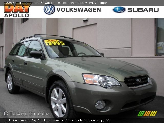 2006 Subaru Outback 2.5i Wagon in Willow Green Opalescent