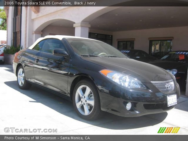 2006 Toyota Solara SLE V6 Convertible in Black