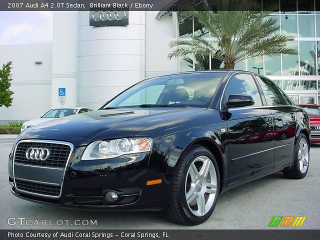 2007 Audi A4 2.0T Sedan in Brilliant Black