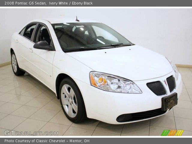 2008 Pontiac G6 Sedan in Ivory White