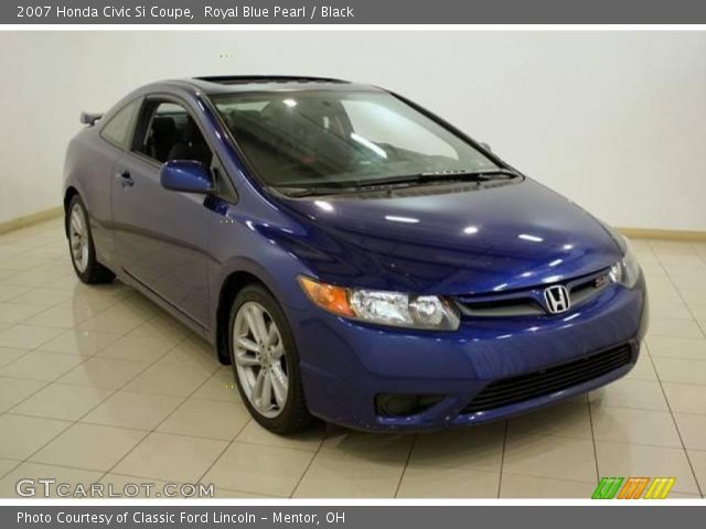 2007 Honda Civic Si Coupe in Royal Blue Pearl