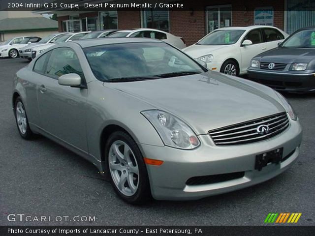 2004 Infiniti G 35 Coupe in Desert Platinum Metallic