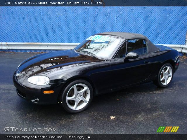 2003 Mazda MX-5 Miata Roadster in Brilliant Black