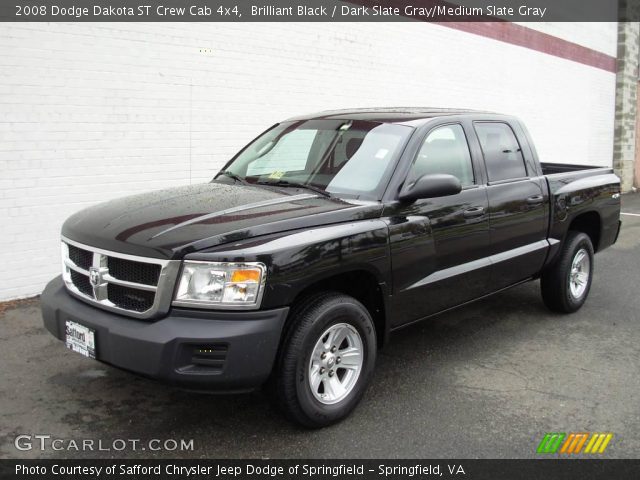 2008 Dodge Dakota ST Crew Cab 4x4 in Brilliant Black