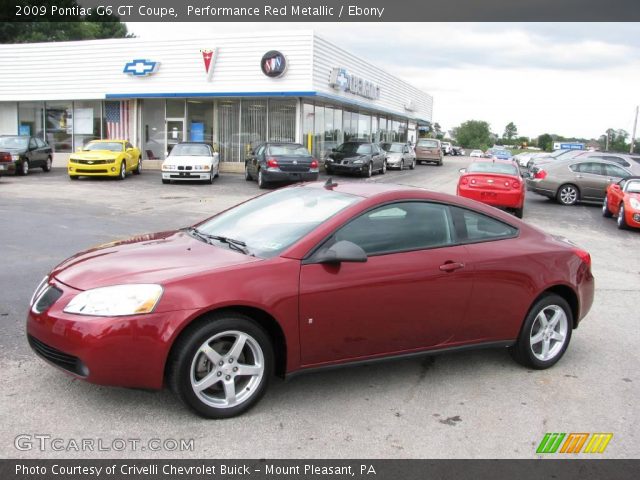 2009 Pontiac G6 GT Coupe in Performance Red Metallic